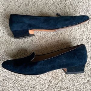 Salvatore Ferragamo Blue Suede pointed toe Loafer Size 5